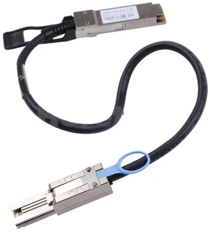 MI-NSAS HD SFF-8088 to QSFP SFF-8436 SAS Cable NetApp DS2246 DS4243 DS4246 0.5M MI-NSAS HD SFF-8088 to QSFP SFF-8436 SAS Cable NetApp DS2246 DS4243 DS4246 0.5M