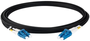 SpeedyFiberTX 6-Pack 12 Feet Short Boot LC to LC Outdoor Armored Fiber Patch Cable, Corning SMF-28 Singlemode 9/125um Ultra Optical Fiber, Duplex Black LSZH UV-Proof Cable Jacket