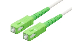 SpeedyFiberTX 1-Pack 150 Feet SC/A to SC/A 3.0mm White Simplex Riser OFNR Fiber Patch Cable, Premium SC Connector ( 0.15dB), Corning SMF-28 Singlemode 9/125um Ultra Fiber, OS1/OS2 Compatible SpeedyFiberTX 1-Pack 150 Feet SC/A to SC/A 3.0mm White Simplex Riser OFNR Fiber Patch Cable, Premium SC Connector ( 0.15dB), Corning SMF-28 Singlemode 9/125um Ultra Fiber, OS1/OS2 Compatible