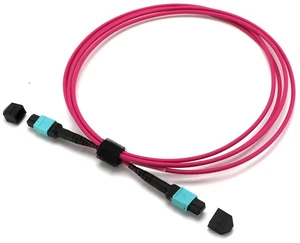 5m MPO-12 APC Fiber Optic Cable, 12-Fiber OM4 Multimode, Female to Female Type B Patch Cord, LSZH Compatible with NVIDIA/Mellanox 5m MPO-12 APC Fiber Optic Cable, 12-Fiber OM4 Multimode, Female to Female Type B Patch Cord, LSZH Compatible with NVIDIA/Mellanox