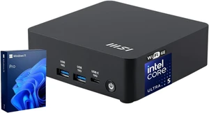 msi Cubi NUC AI Business Mini Desktop, Intel 14-Core Ultra 5 125H, 16GB DDR5, 1TB SSD, Support 4-Display & 4K, 2 x Thunderbolt 4, 2 x HDMI, Dual 2.5G LAN, Wi-Fi 6E, Windows 11 Pro, Black msi Cubi NUC AI Business Mini Desktop, Intel 14-Core Ultra 5 125H, 16GB DDR5, 1TB SSD, Support 4-Display & 4K, 2 x Thunderbolt 4, 2 x HDMI, Dual 2.5G LAN, Wi-Fi 6E, Windows 11 Pro, Black