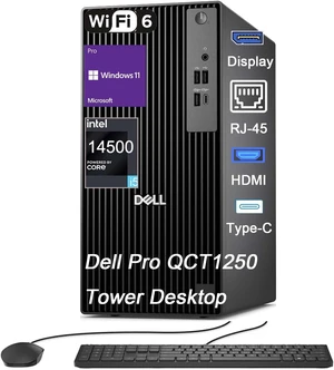 Dell Pro QCT1250 Desktop, New OptiPlex Version, Intel Core I5-14500, up to 5.0 GHz 16GB DDR5 1TB SSD, DisplayPort+ HDMI, USB-C, Windows 11 Pro, with Keyboard & Mouse Dell Pro QCT1250 Desktop, New OptiPlex Version, Intel Core I5-14500, up to 5.0 GHz 16GB DDR5 1TB SSD, DisplayPort+ HDMI, USB-C, Windows 11 Pro, with Keyboard & Mouse