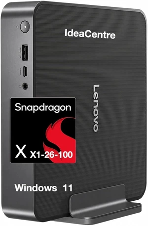 Lenovo IdeaCentre SDX126 Copilot+ Mini Desktop PC, Snapdragon X X1-26-100 Lenovo IdeaCentre SDX126 Copilot+ Mini Desktop PC, Snapdragon X X1-26-100