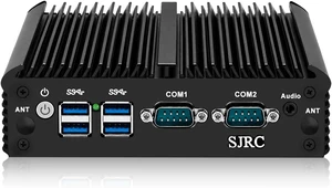 SJRC Mini PC Celeron J4125, Fanless Industrial Computer with 2X RS232/RS485 COM, 2 x Gigabit LAN, Micro Embedded Computer Box, 16GB DDR4 RAM 512GB mSATA SSD, SIM, mPCIe, HD, VGA SJRC Mini PC Celeron J4125, Fanless Industrial Computer with 2X RS232/RS485 COM, 2 x Gigabit LAN, Micro Embedded Computer Box, 16GB DDR4 RAM 512GB mSATA SSD, SIM, mPCIe, HD, VGA