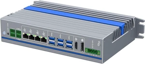 Book-Style Industrial Computer, Q670 I3 12300T, IX24, 2 x RS485 Optical Isolation, 4 x LAN, 12-24V 4-pin Phoenix, Expandable CAN, 0 RAM, 0 Storage, Barebone No System