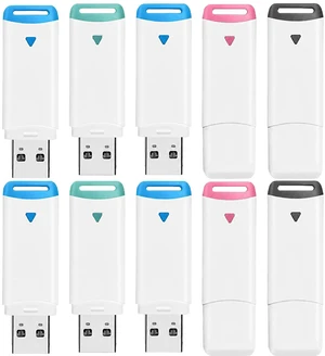 10PACK 2GB USB flash drive high speed for Data Transfer, Vibrant Color Plug & Play Thumb Drive with Reinforced Hanging Hole, Portable memory stick with keychain hole for PC/Laptop/Mac/Android 10PACK 2GB USB flash drive high speed for Data Transfer, Vibrant Color Plug & Play Thumb Drive with Reinforced Hanging Hole, Portable memory stick with keychain hole for PC/Laptop/Mac/Android