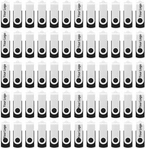 50 Pack Custom Logo 32GB USB Flash Drives Bulk, Personalized Swivel USB 2.0 Memory Sticks, Promotional Thumb Drives for Business, Wedding, Photography, School, Trade Show, Windows Mac Linux Compatible 50 Pack Custom Logo 32GB USB Flash Drives Bulk, Personalized Swivel USB 2.0 Memory Sticks, Promotional Thumb Drives for Business, Wedding, Photography, School, Trade Show, Windows Mac Linux Compatible