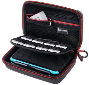 Carrying Case for Nintendo 3DS XL/2DS XL, Hard Protective Shell Travel Case for Nintendo New 3DS - Super NES Edition - Black/Red Carrying Case for Nintendo 3DS XL/2DS XL, Hard Protective Shell Travel Case for Nintendo New 3DS - Super NES Edition - Black/Red