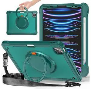 Case for iPad Pro 12.9-inch 2022 6th M2 /2021 (5rd Generation) / iPad Pro 12.9" 4th/3rd Gen Heavy Duty Rugged Shockproof Tablet Cover with 360° Rotating Hand Strap & Shoulder Strap, Teal Case for iPad Pro 12.9-inch 2022 6th M2 /2021 (5rd Generation) / iPad Pro 12.9" 4th/3rd Gen Heavy Duty Rugged Shockproof Tablet Cover with 360° Rotating Hand Strap & Shoulder Strap, Teal