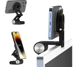 Continuity Camera Mount for Desktop Monitor & iMac Compatible iPhone Webcam Mount with Mag-Safe for Mac and Displays, Mac OS Ventura, Work for Facetime, Desk View, Black Continuity Camera Mount for Desktop Monitor & iMac Compatible iPhone Webcam Mount with Mag-Safe for Mac and Displays, Mac OS Ventura, Work for Facetime, Desk View, Black