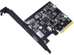 TOTOVIN PCI-E PCI Express to USB 3.1 Gen 2 (10 Gbps) Type A+Type C Expansion Card Asmedia Chipset for Windows 7/8/8.1/10/Linux Kernel (Type A+Type C) TOTOVIN PCI-E PCI Express to USB 3.1 Gen 2 (10 Gbps) Type A+Type C Expansion Card Asmedia Chipset for Windows 7/8/8.1/10/Linux Kernel (Type A+Type C)