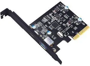 TOTOVIN PCI-E PCI Express to USB 3.1 Gen 2 (10 Gbps) Type A+Type C Expansion Card Asmedia Chipset for Windows 7/8/8.1/10/Linux Kernel (Type A+Type C) TOTOVIN PCI-E PCI Express to USB 3.1 Gen 2 (10 Gbps) Type A+Type C Expansion Card Asmedia Chipset for Windows 7/8/8.1/10/Linux Kernel (Type A+Type C)