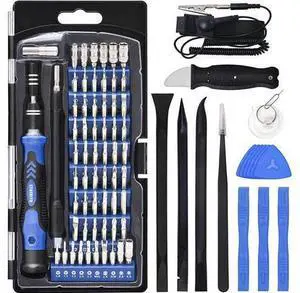 Precision Screwdriver Set, 79 in 1 Screwdriver Kit with 58 Bits & Anti Static Wrist Strap, Magnetic Driver Electronics Repair Tool Kit for Computer, iPhone, Laptop, Cell Phone, Macbook, PS4/5 Precision Screwdriver Set, 79 in 1 Screwdriver Kit with 58 Bits & Anti Static Wrist Strap, Magnetic Driver Electronics Repair Tool Kit for Computer, iPhone, Laptop, Cell Phone, Macbook, PS4/5