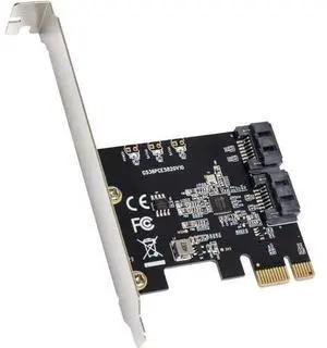 IO CREST 2 Port SATA III PCI-e 3.0 x1 Non-RAID Controller Card Jmicro Chipset SI-PEX40148 IO CREST 2 Port SATA III PCI-e 3.0 x1 Non-RAID Controller Card Jmicro Chipset SI-PEX40148