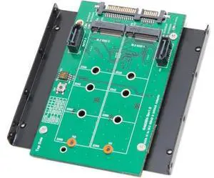 Syba SY-ADA40102 3.5" SATAIII to M.2 SSD RAID Adapter Green Syba SY-ADA40102 3.5" SATAIII to M.2 SSD RAID Adapter Green