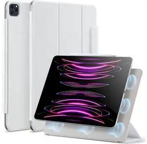 ESR for iPad Pro 12.9 Case, 12.9 Inch iPad Pro Case (2022/2021/2020, 6th/5th/4th Generation), Convenient Magnetic Attachment, 2-Way Stand, Full Pencil 2 Support, Rebound Magnetic Case, Brilliant White ESR for iPad Pro 12.9 Case, 12.9 Inch iPad Pro Case (2022/2021/2020, 6th/5th/4th Generation), Convenient Magnetic Attachment, 2-Way Stand, Full Pencil 2 Support, Rebound Magnetic Case, Brilliant White