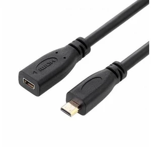 HDMI 1.4 D Type Micro HDMI Male to Micro HDMI Female M/F Extension Cable 30cm HDMI 1.4 D Type Micro HDMI Male to Micro HDMI Female M/F Extension Cable 30cm