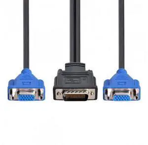 SM DMS-59pin Male to Dual 15Pin VGA RGB Female Splitter Extension Cable for PC Graphics Card SM DMS-59pin Male to Dual 15Pin VGA RGB Female Splitter Extension Cable for PC Graphics Card