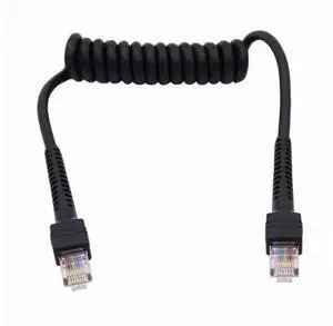 HKCY RJ45 Cat6 8P8C UTP Male to Male Stretch Coiled Cable Lan Ethernet Network Patch Cord 100cm HKCY RJ45 Cat6 8P8C UTP Male to Male Stretch Coiled Cable Lan Ethernet Network Patch Cord 100cm