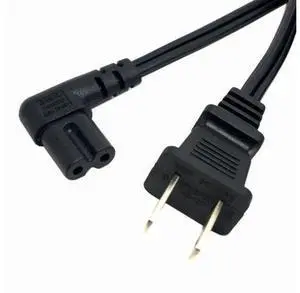 HKCY PW-039 USA 2pin Male to 90 Degree Right Angled IEC 320 C7 Power Supply Cord cable 1M HKCY PW-039 USA 2pin Male to 90 Degree Right Angled IEC 320 C7 Power Supply Cord cable 1M
