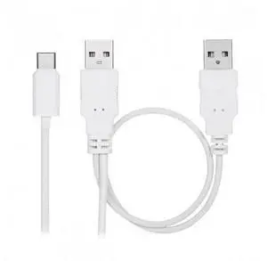 HKCY UC-073 USB 3.1 Type C USB-C to Dual A Male Extra Power Data Y Cable for Cell PhoneHard Disk HKCY UC-073 USB 3.1 Type C USB-C to Dual A Male Extra Power Data Y Cable for Cell PhoneHard Disk