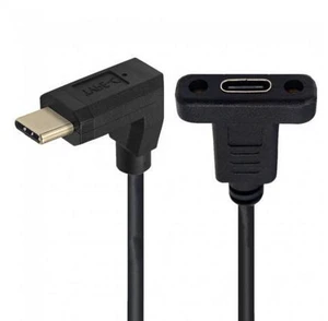HKCY UC-049-UP 90 Degree UpDown Angled USB-C USB 3.1 Type C Male to Female Extension Data Cable 30cm HKCY UC-049-UP 90 Degree UpDown Angled USB-C USB 3.1 Type C Male to Female Extension Data Cable 30cm