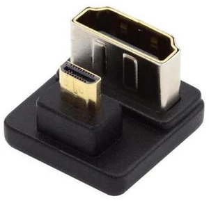 HKCY Micro HDMI 1.4 Male Type-D to HDMI Female Port Savers 360 Degree Up Opposite U Shape Back Angled Extension Adapter Converter HKCY Micro HDMI 1.4 Male Type-D to HDMI Female Port Savers 360 Degree Up Opposite U Shape Back Angled Extension Adapter Converter