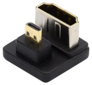 HKCY Micro HDMI 1.4 Male Type-D to HDMI Female Port Savers 360 Degree Down Opposite U Shape Back Angled Extension Adapter Converter HKCY Micro HDMI 1.4 Male Type-D to HDMI Female Port Savers 360 Degree Down Opposite U Shape Back Angled Extension Adapter Converter