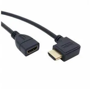 HKCY HD-162-RI Right Angled 90 Degree Connector HDMI 1.4 with Ethernet3D Type A male to A female Extension Cable 0.5m HKCY HD-162-RI Right Angled 90 Degree Connector HDMI 1.4 with Ethernet3D Type A male to A female Extension Cable 0.5m
