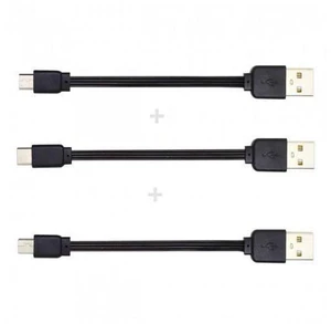 SM 3pcs/lot 13cm USB 2.0 Type-A to Mini Micro USB Type-C Male Data Flat Slim FPC Cable for FPV & Disk & Phone SM 3pcs/lot 13cm USB 2.0 Type-A to Mini Micro USB Type-C Male Data Flat Slim FPC Cable for FPV & Disk & Phone