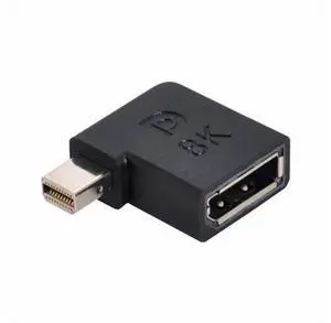 Angled Mini DisplayPort 1.4 Male to DP Female 8K 60hz Adapter Ultra-HD UHD 4K 144hz 7680*4320 for Video PC Laptop Monitor Angled Mini DisplayPort 1.4 Male to DP Female 8K 60hz Adapter Ultra-HD UHD 4K 144hz 7680*4320 for Video PC Laptop Monitor