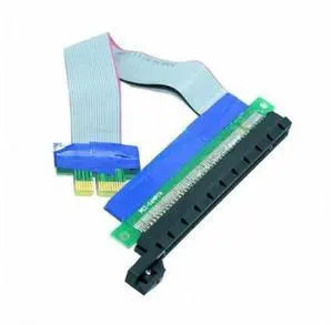 HKCY EP-060 PCI-E Express 1x to 16x Extension Flex Cable Extender Converter Riser Card Adapter 20cm HKCY EP-060 PCI-E Express 1x to 16x Extension Flex Cable Extender Converter Riser Card Adapter 20cm