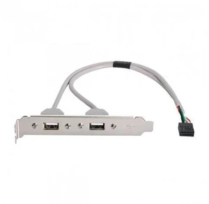SM PCI-E USB 2.0 A type Female Screw to Motherboard 9p header cable with bracket SM PCI-E USB 2.0 A type Female Screw to Motherboard 9p header cable with bracket