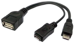 Black Micro USB 2.0 OTG Host Flash Disk Cable with Micro USB U2-166 Black Micro USB 2.0 OTG Host Flash Disk Cable with Micro USB U2-166