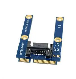 SM 50mm Mini PCI-E mSATA SSD to Flat SATA 7pin Hard Disk Drive PCBA Extension Adapter SM 50mm Mini PCI-E mSATA SSD to Flat SATA 7pin Hard Disk Drive PCBA Extension Adapter