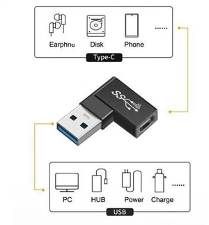 3pcs/lot Angled 90 Degree USB 3.1 Type C Male Female to USB3.0 Type A Female OTG Data 10Gbps Adapter 3pcs/lot Angled 90 Degree USB 3.1 Type C Male Female to USB3.0 Type A Female OTG Data 10Gbps Adapter
