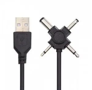 USB 2.0 Type-A Male to 4-in-1 DC 5V 5.5x2.1mm 4.0x1.7mm Mono 3.5mm 2.5mm Power Plug Barrel Connector Charge Cable USB 2.0 Type-A Male to 4-in-1 DC 5V 5.5x2.1mm 4.0x1.7mm Mono 3.5mm 2.5mm Power Plug Barrel Connector Charge Cable