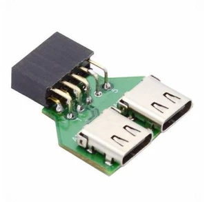 Dual Ports USB 3.1 Type-C USB-C Female to USB 2.0 Motherboard 9pin 10pin Header Adapter PCBA 480Mbps Dual Ports USB 3.1 Type-C USB-C Female to USB 2.0 Motherboard 9pin 10pin Header Adapter PCBA 480Mbps