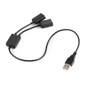 SM Black USB 2.0 Dual Ports Hub Cable Bus power For Laptop Macbook Notebook PC & Mouse & Flash Disk SM Black USB 2.0 Dual Ports Hub Cable Bus power For Laptop Macbook Notebook PC & Mouse & Flash Disk