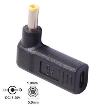 SM USB 3.1 Type C USB-C to DC 19V 5.0*1.0mm Adapter PD Emulator Trigger 90 Degree Angled Yellow SM USB 3.1 Type C USB-C to DC 19V 5.0*1.0mm Adapter PD Emulator Trigger 90 Degree Angled Yellow