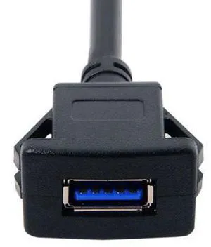 CYSM 1m Waterproof Single USB 3.0 Extension Latch Mount Car AUX Cable for Dashboard Panel CYSM 1m Waterproof Single USB 3.0 Extension Latch Mount Car AUX Cable for Dashboard Panel