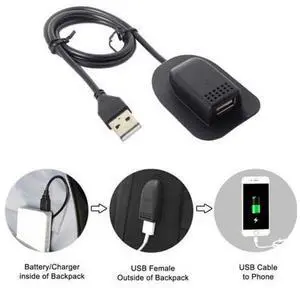 SM Backpack USB Charging Cable Practical Convenient Outdoor Travel Camping External SM Backpack USB Charging Cable Practical Convenient Outdoor Travel Camping External