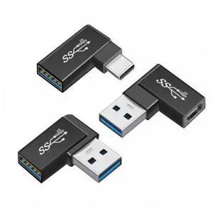 HKCY UC-081 3pcs/lot Angled 90 Degree USB 3.1 Type C Male Female to USB3.0 Type A Female OTG Data 10Gbps Adapter HKCY UC-081 3pcs/lot Angled 90 Degree USB 3.1 Type C Male Female to USB3.0 Type A Female OTG Data 10Gbps Adapter