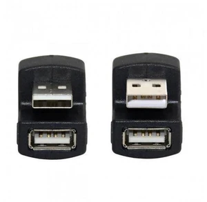 HKCY U2-099-DN+UP 1 Set UpDown Angled USB 2.0 Adapter A Male to Female Extension 180 Degree Black HKCY U2-099-DN+UP 1 Set UpDown Angled USB 2.0 Adapter A Male to Female Extension 180 Degree Black