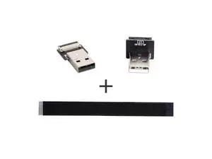 0.5M Up Angled USB 2.0 Type-A Male to Type-A Male Data Flat Slim FPC Cable 90 Degree for FPV & Disk & Scanner & Printer 0.5M Up Angled USB 2.0 Type-A Male to Type-A Male Data Flat Slim FPC Cable 90 Degree for FPV & Disk & Scanner & Printer