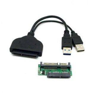 HKCY U3-067+SA-076 1set USB 3.0 to SATA 22PinSATA to Micro SATA Adapter for 1.8" 2.5" Hard Disk Driver With Extral USB Power Cable HKCY U3-067+SA-076 1set USB 3.0 to SATA 22PinSATA to Micro SATA Adapter for 1.8" 2.5" Hard Disk Driver With Extral USB Power Cable