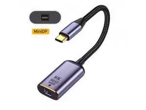 USB4 USB-C Type-C Source to MINI Displayport MINI-DP Female Cable Display 8K 60HZ UHD 4K Monitor Displays USB4 USB-C Type-C Source to MINI Displayport MINI-DP Female Cable Display 8K 60HZ UHD 4K Monitor Displays
