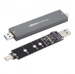 HKCY UC-057-2280MM Combo Type-CUSB3.0 to NVME M-key M.2 NGFF SATA SSD PCBA Case 2280/2242/2230mm Adapter RTL9210B Chipset HKCY UC-057-2280MM Combo Type-CUSB3.0 to NVME M-key M.2 NGFF SATA SSD PCBA Case 2280/2242/2230mm Adapter RTL9210B Chipset