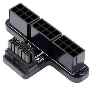 HKCY 12VHPWR ATX3.0 PCI-E 5.0 Power Modular to Three ATX 8P Adapter for 4080 5090TI 16Pin 12+4P Graphics Card Down Angled 90 Degree HKCY 12VHPWR ATX3.0 PCI-E 5.0 Power Modular to Three ATX 8P Adapter for 4080 5090TI 16Pin 12+4P Graphics Card Down Angled 90 Degree