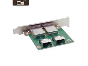 Dual Ports Mini SAS SFF-8088 To SAS 36Pin SFF-8087 PCBA Female Adapter With PCI Bracket SF-035 Dual Ports Mini SAS SFF-8088 To SAS 36Pin SFF-8087 PCBA Female Adapter With PCI Bracket SF-035